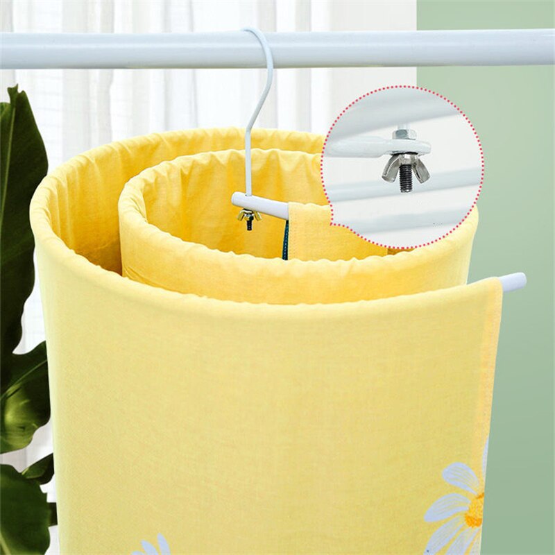 Spiral Drying Rack Outdoor Clothes Rack Drying Rack Round Rotating Quilt Rack Space Organization Tool