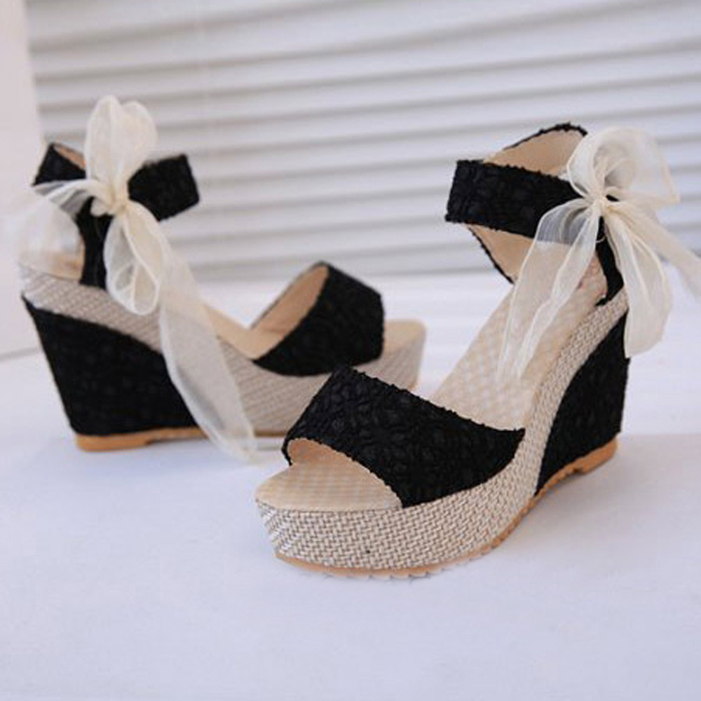 Women Summer Slope With Flip Flops Sandals Loafers Shoes Summer sandals Wedges Sandals in stocks