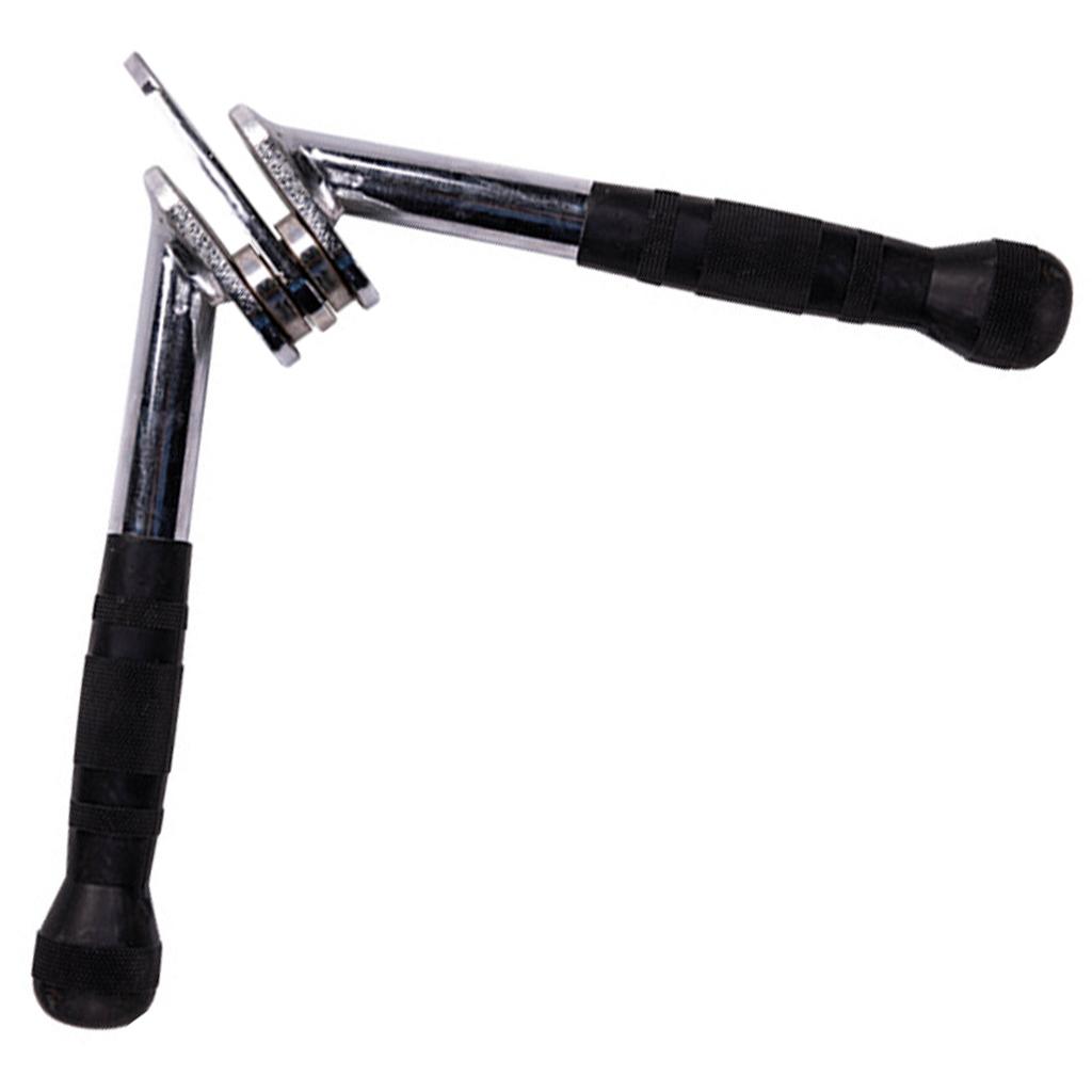 V-Shaped Bar Chrome Cable Attachments Home Gym Pull Down Handle Grip Bar