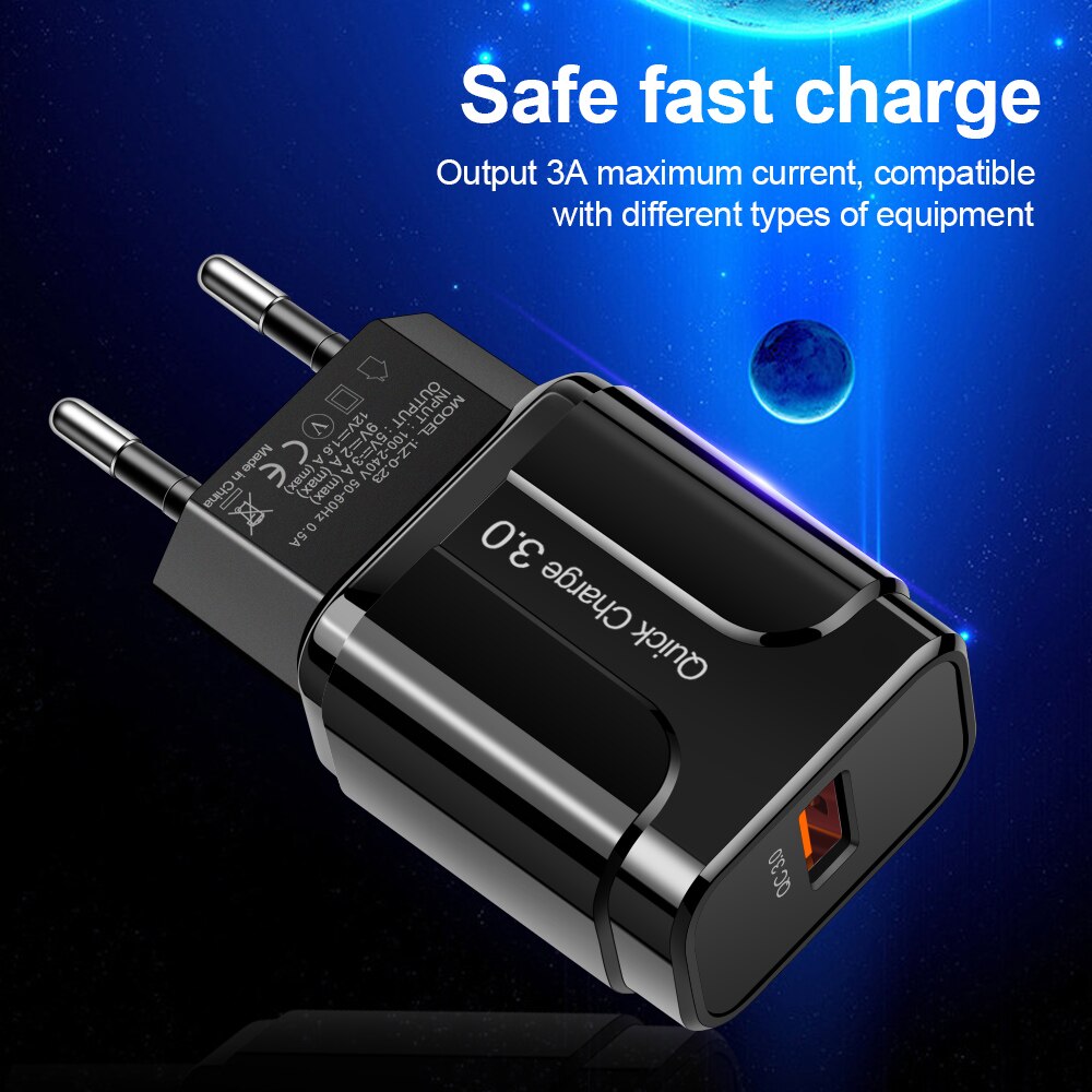 Rexxar szybkie ładowanie 3.0 ładowarka USB dla iPhone Xiaomi Samaung Huawei iPad Adapter ścienny QC3.0 szybkie ładowanie ładowarka do telefonu komórkowego