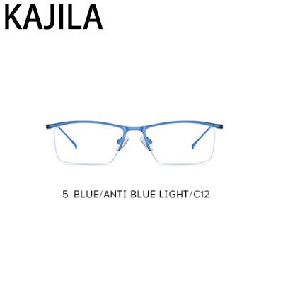 Anti-Blauw Licht Glazen Voor Mannen Half Randloze Oogbescherming Anti-blu Ray Eyewear Man metalen Frames Wholesale5910