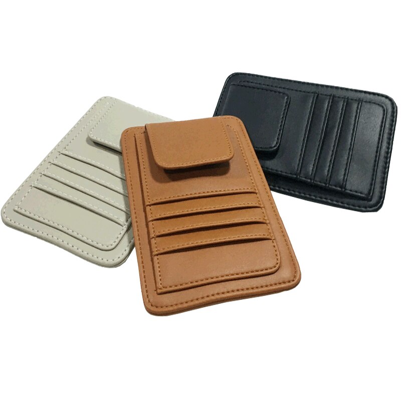 を 車の車両サンバイザーサングラス眼鏡メガネホルダークリップクレジットカードパッケージ ID 収納袋... Grandado