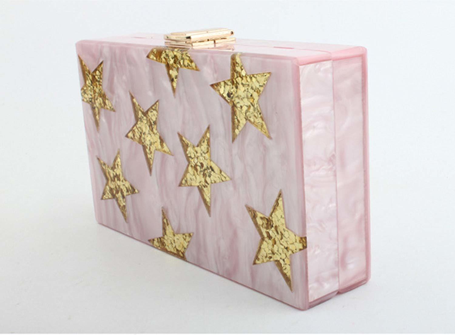 Women Handbag Clutch Purses Acrylic Sequins Evening Bag Cocktail Party Clutches Lady Box Clutches Acrylic Purse