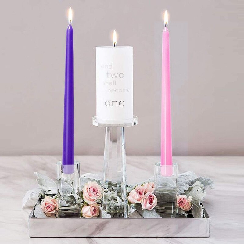 Tall Taper Candles 4 pcs Unscented Advent Taper Candle, Holidays, Church, Celebr J60C
