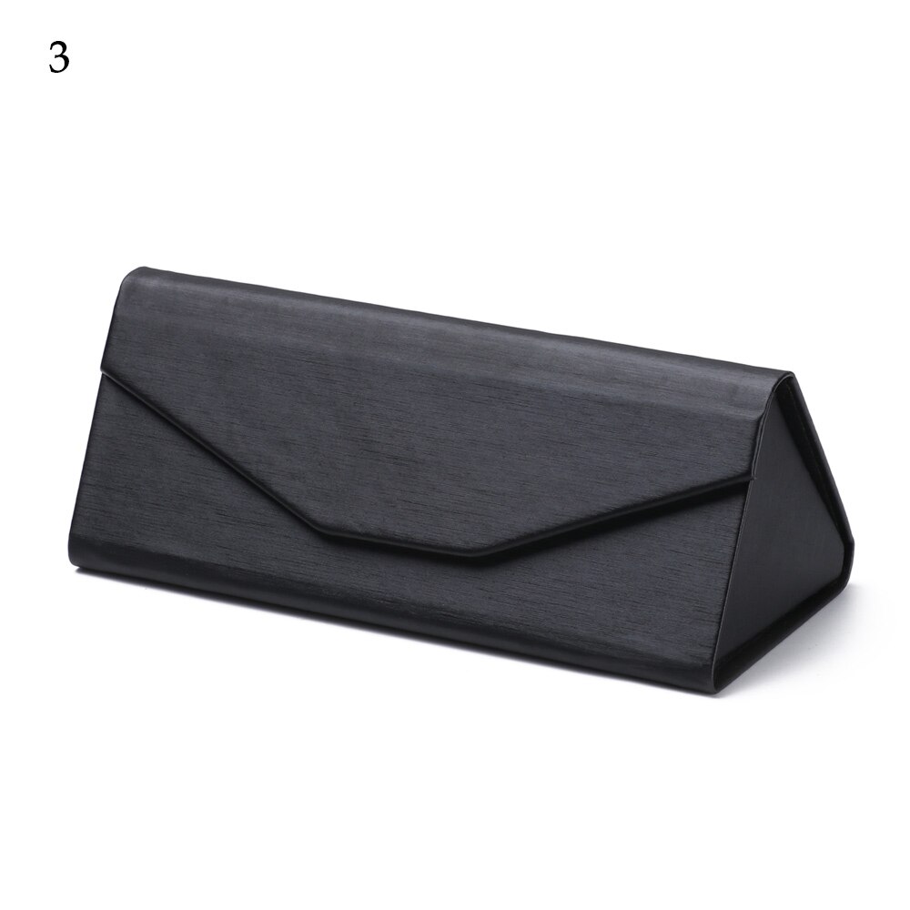 Neue Heiße Dreieck Gläser Kasten Süssigkeit Farbe Klapp Sonnenbrille fallen PU Wasserdichte Starke Magnet Brillen Schutz Organizer: Stil2-3