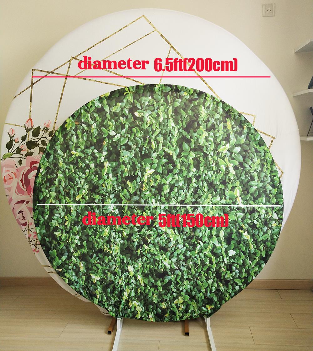 Rond cercle fond marbre table fête décor rose fleur de mariage fleur anniversaire bannière élastique cylindre plinthe couverture YY-286