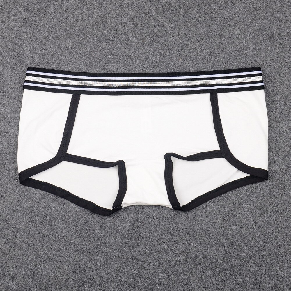 Cute Panties Boyshorts For Women Boy Short Thick Cotton Underwear Women Boxer Silver Waistband Female Lingerie