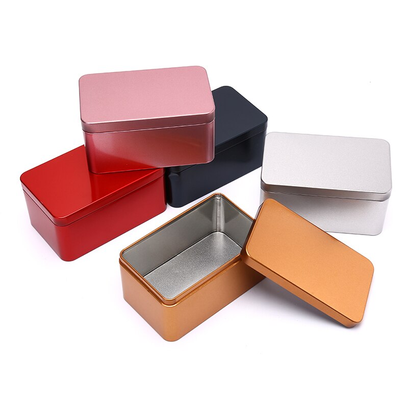 Tin Box Metal Tin Jars Iron Tea Box Cookies Case Small Things Storage Boxes Bins Biscuit Container Candy Chocolate Organizer