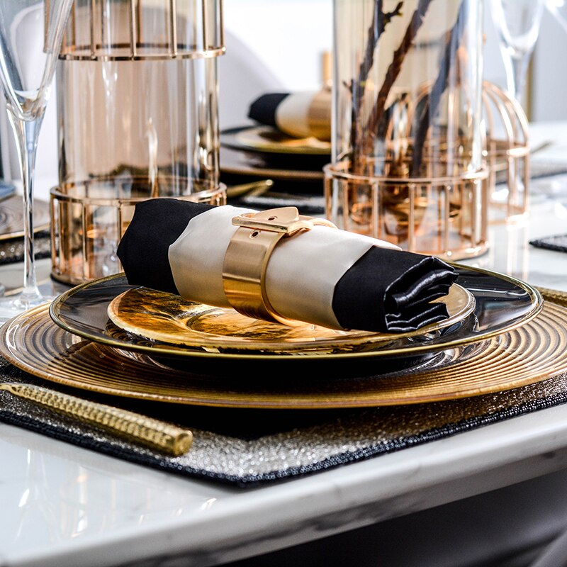 21cm/27cm/33cm Glass Salad Plate Kitchen Plate Burdock Fruit Vegetable Plate Suitable For Home Hotel Restaurant Use Kitchenware