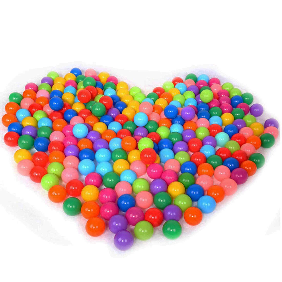 100pcs/200pcs/bag Eco-Friendly 6 Bright Colors Soft Plastic Water Pool Ocean Wave Ball in Mesh Bag with Zipper Baby Funny