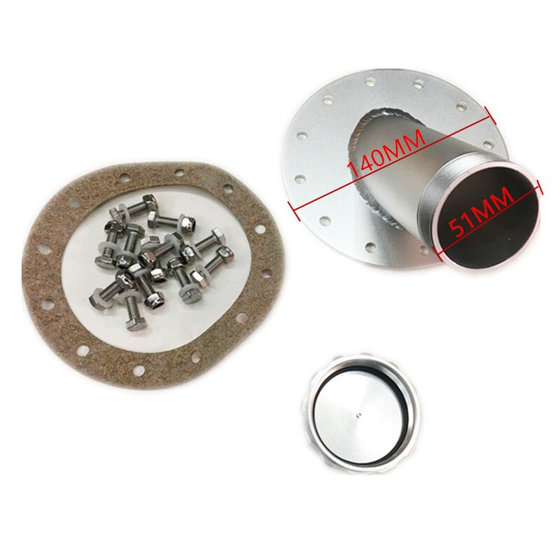 SPSLD-piezas de automóvil modificadas a tapa de Combustible General, tapa de tanque a prueba de explosiones, inclinada a 45 grados, de aluminio de 14cm