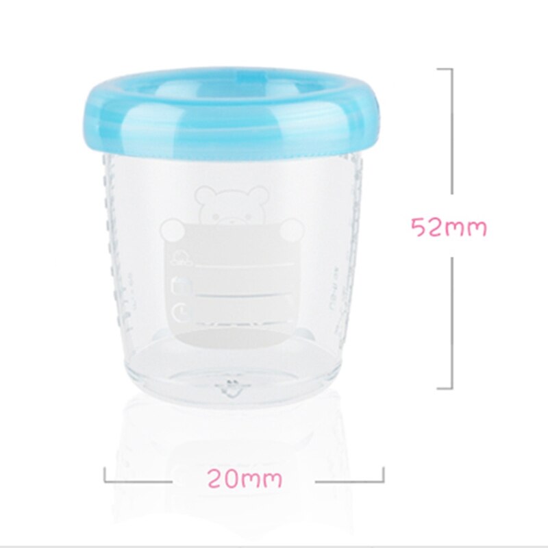 Baby Complementaire Voedsel Opslag Fles Collectie Bpa Gratis Producten Food Grade Pp Zuigeling Diepvriezer Container 180 Ml Capaciteit