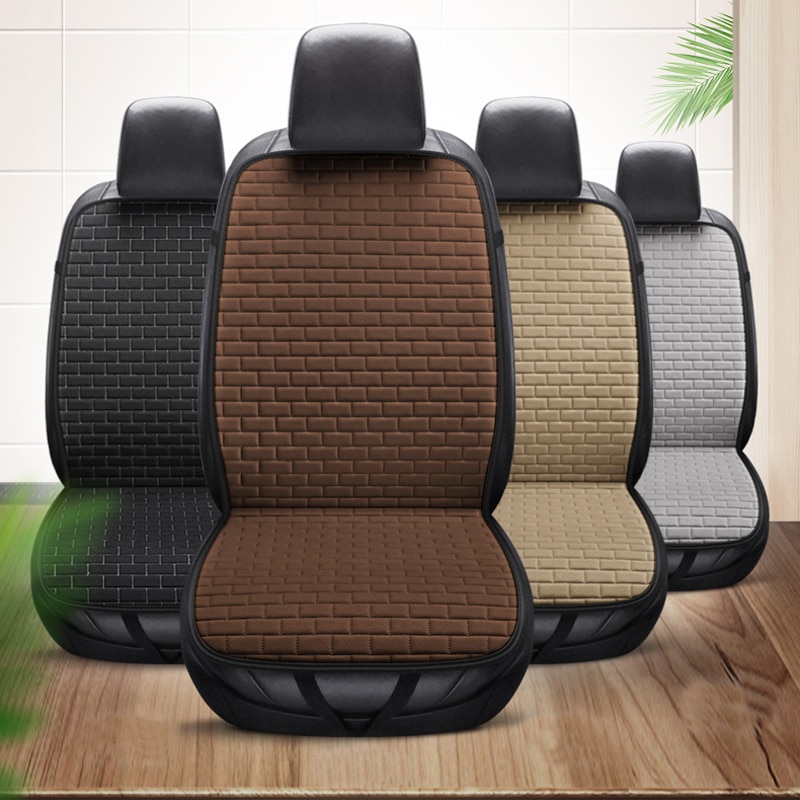 Line Car Seat Cover Protector Pad Mat for Auto Front Back Driving Seat With Backrest Summer Cushion for Truck Suv or Van
