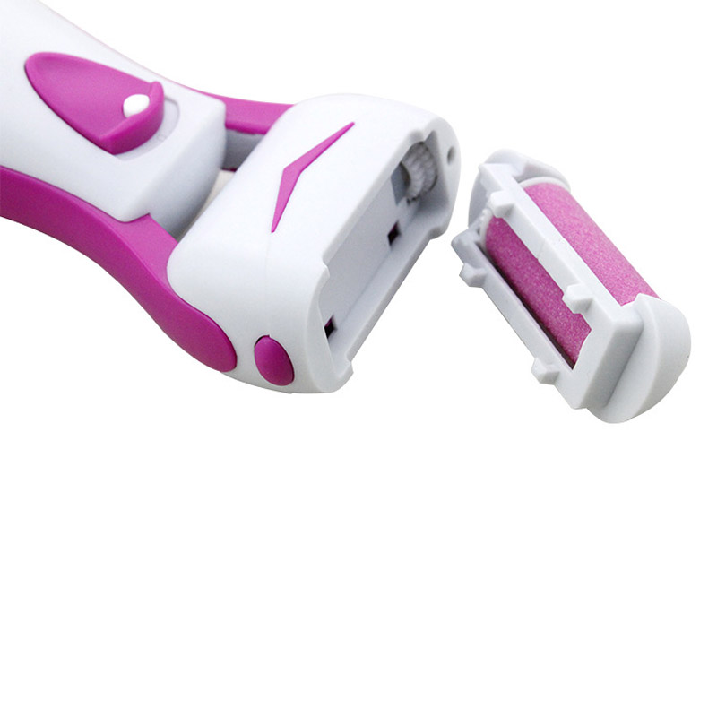 Máquina exfoliante eléctrica para el cuidado de los pies, limpiador de piel, masaje de belleza, eliminador de cutículas en el talón y pedicura