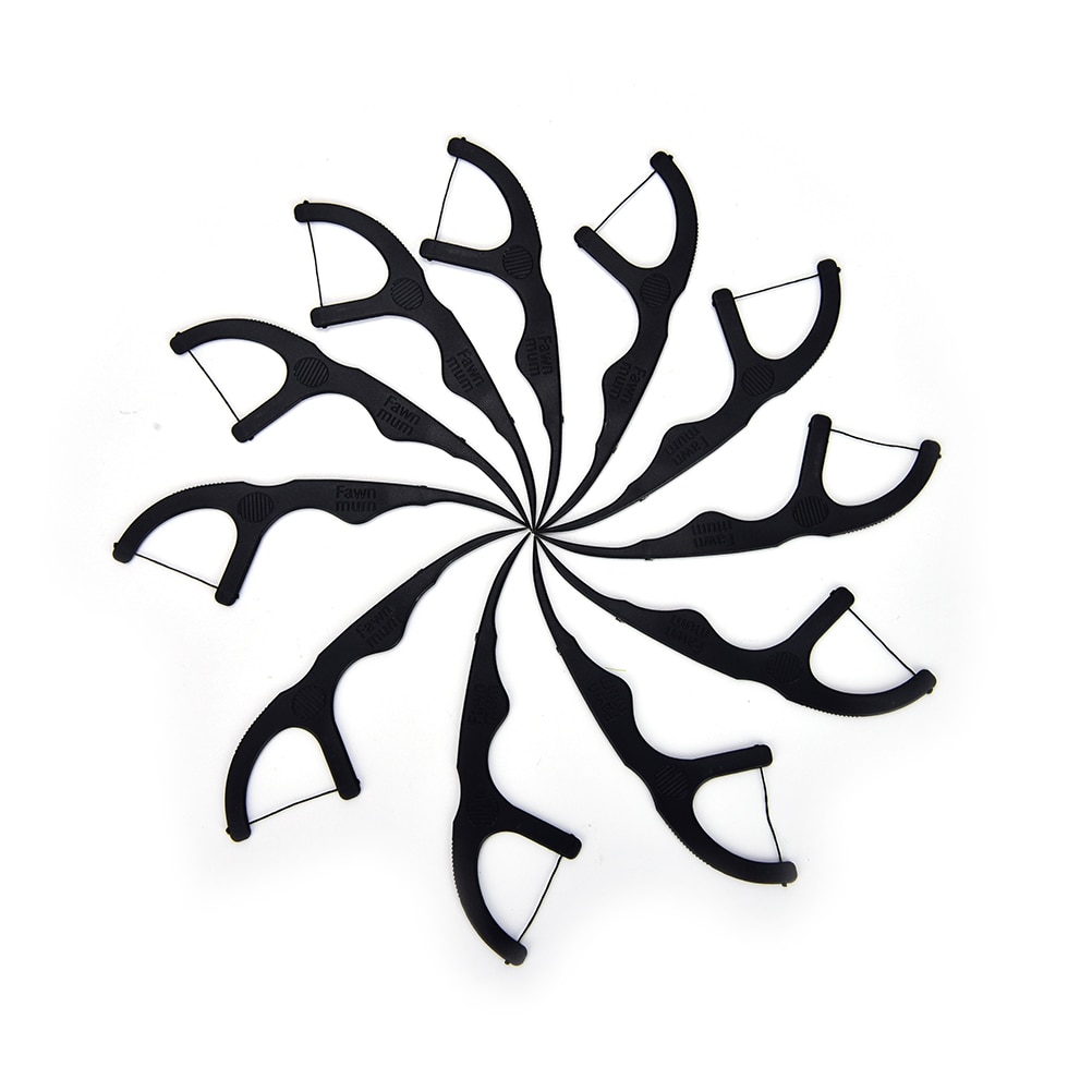 50pcs Dental Floss Interdental Brush Teeth Stick Toothpicks tooth thread Floss Pick escarbadientes tandenstokers