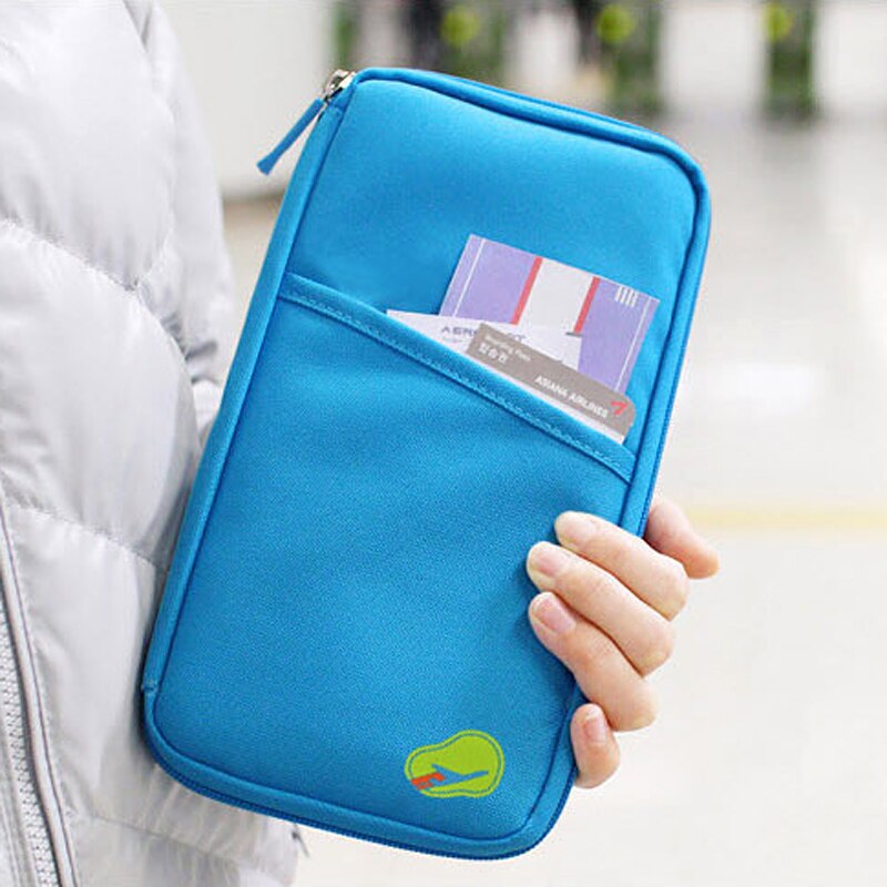 Travel Passport Wallet Passport Holder Multi-Function Ticket Credit Card Package ID Document Multi-Card Storage Pack Clutch