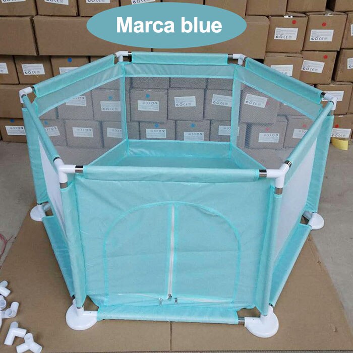 BABY box recinzione pieghevole barriera di sicurezza Ocean Ball Pit parco giochi per bambini gioco per bambini tenda riparo per neonati regalo di festa: Marcablue white