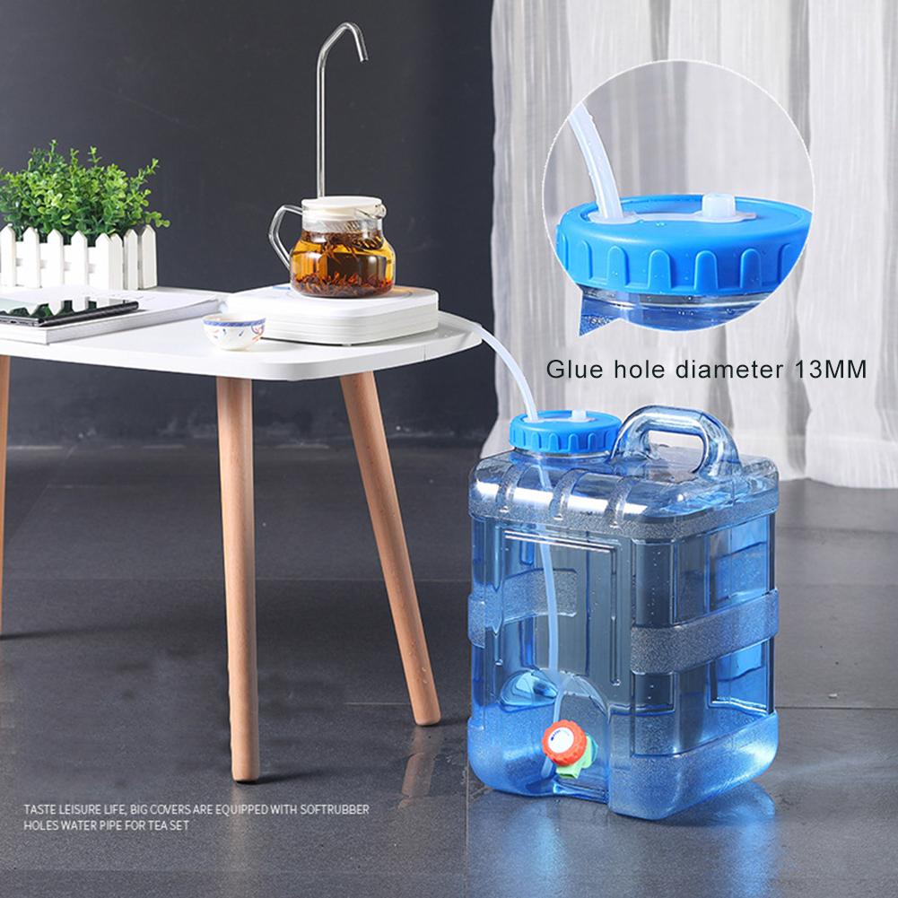 Distributeur de récipient d&#39;eau de boisson 10l, Portable, solide, Transparent, bleu, pichet d&#39;eau pour l&#39;extérieur, Camping, randonnée