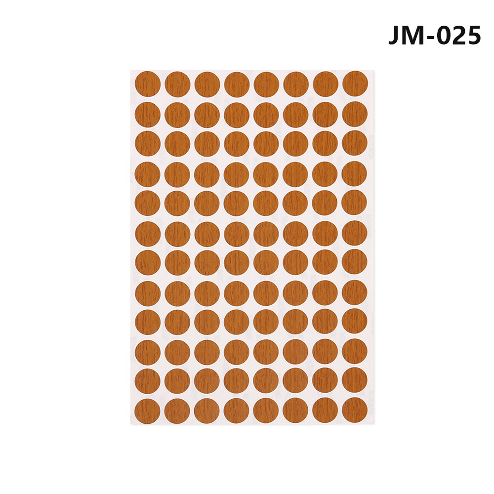 96Pcs/Sheet 15 Mm Meubels Schroef Cover Caps Stickers Zelfklevende Decoratieve Films Hout Ambacht Bureau Kast Ornament: JM-025