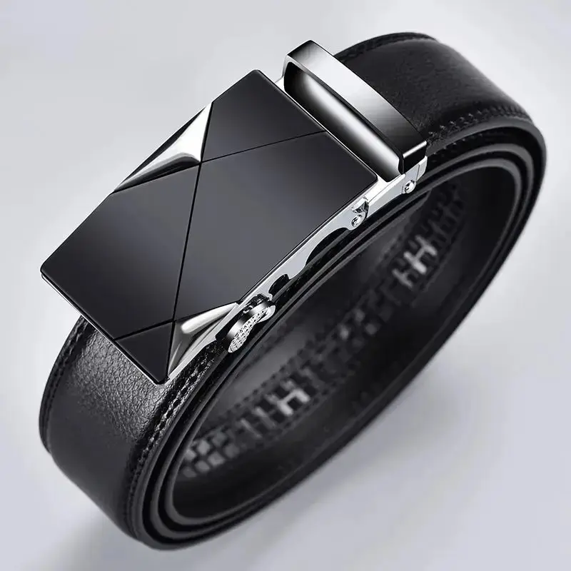 Mode zakelijke herenriem Echte luxe merkriem Metalen gespriem Hoogwaardig PU-leer Zachte riem met cargobroek Jeans