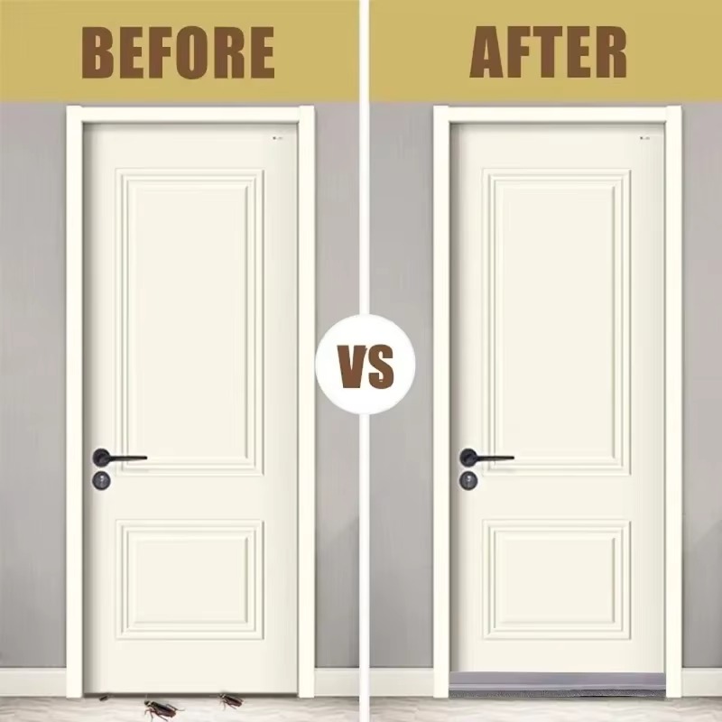 6/1M Door Bottom Brush Seal Strip with Brush Dust Prevent Rubber Blocker Insect Proof Home Windproof Self Adhesive Seal Strips