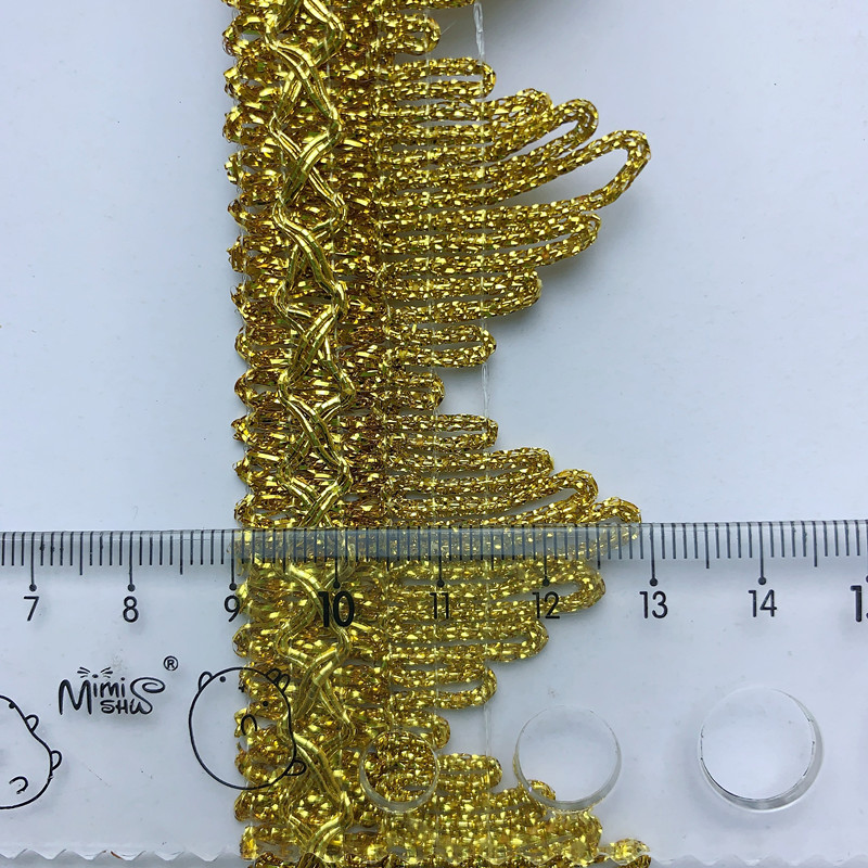 4m/13.12ft each bag golden silver lace trims big wide satin ribbons clothing curtain accessory handmade DIY sewing flower trim