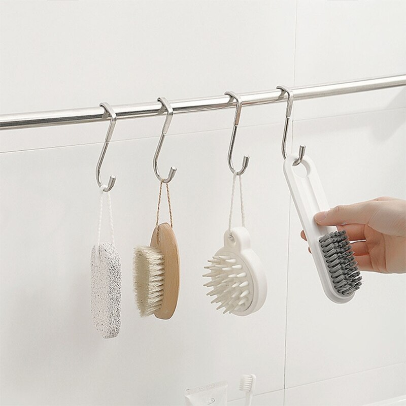 2Pcs Over Kast Lade Dubbele Haken Rvs Deur S Vorm Hanger Rack