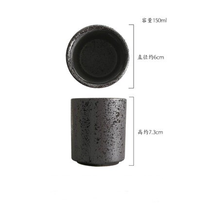 150ml /200ml japanska tekoppar vattenkopp stengods keramik handmålad kungfu tekopp kök dryck porslin kopp vintage kopp: A -150ml