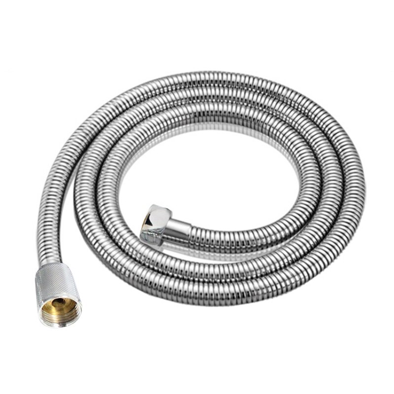 Flexible Shower Head Hose Gasket Stainless Steel Bathroom Bathtub Shower Head Encryption Leakproof Anti-rust Hose Fixed Pipe: 02