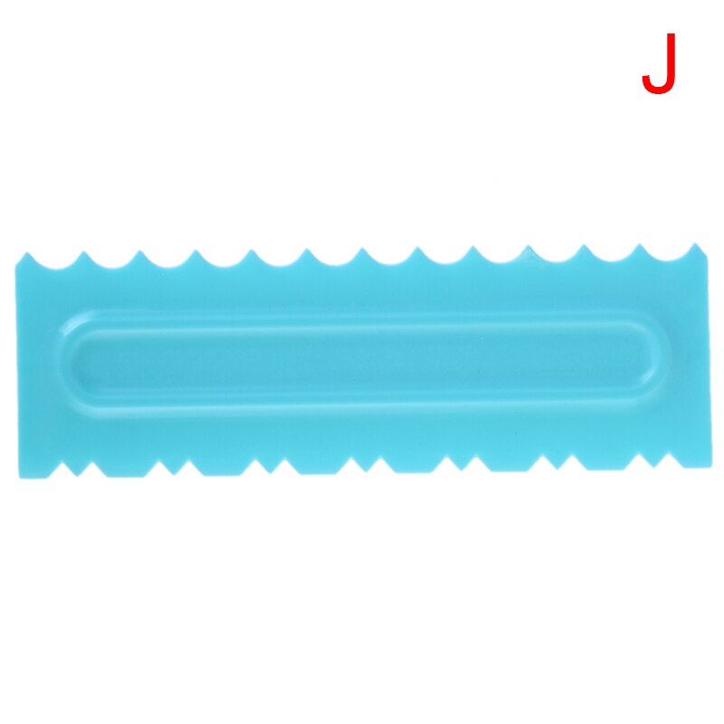 1 stuk crèmeschraper onregelmatige tanden rand mallen diy schraper taartdecoratie fondant gebak uitstekers bakspatels gereedschap: J