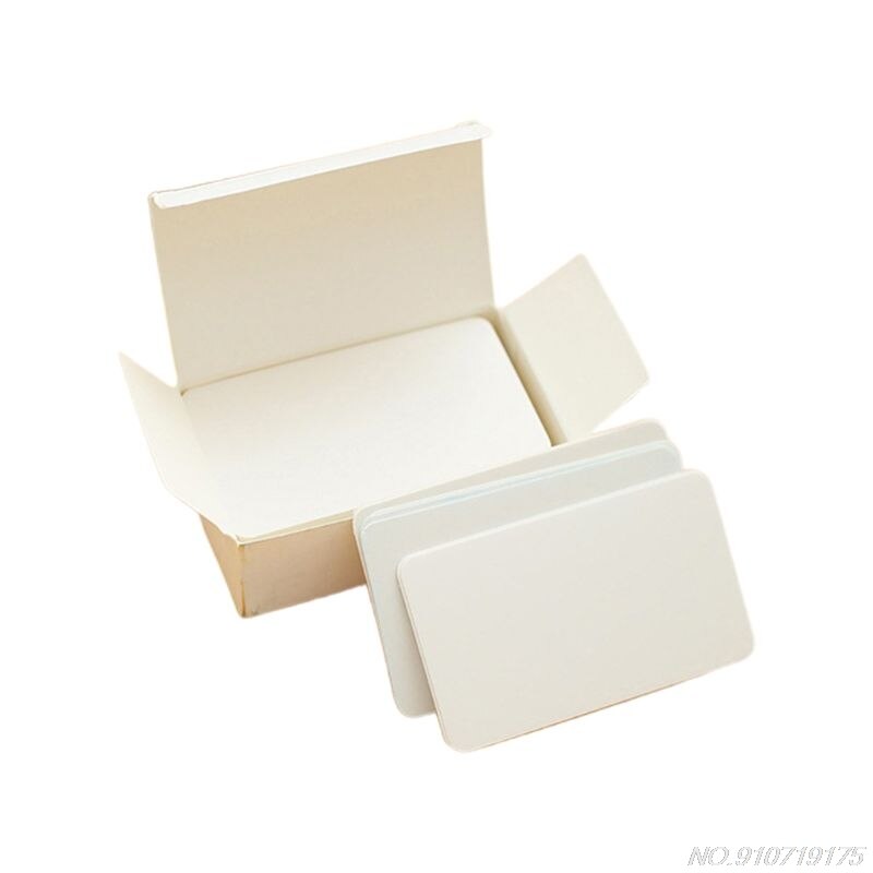 100 Memory Cards Blank DIY Graffiti Green Word Cards Net Small Memo Pad Blocks Memorandum Note Blank Word Cards D08 20: WT