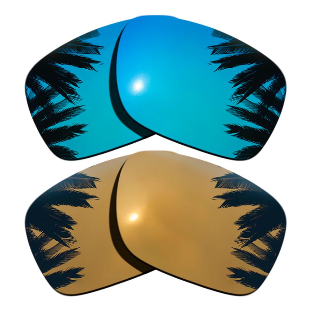 Ice Blue Mirrored&Bronze Gold Mirrored Polarized R... – Grandado