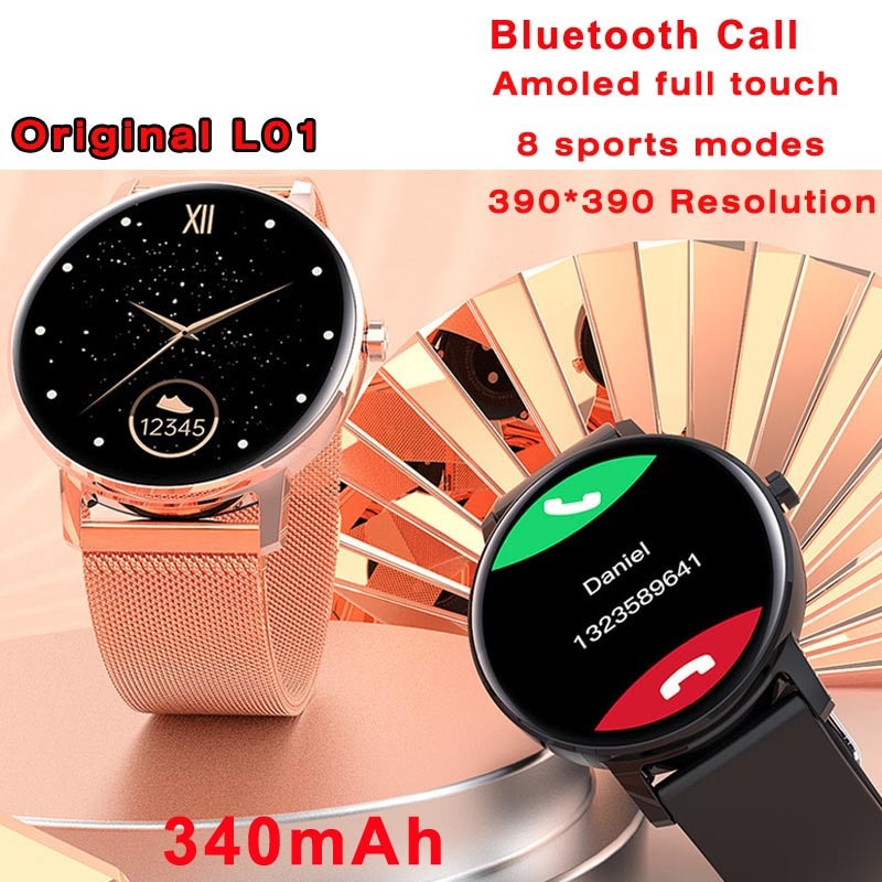 Zifferblatt Bluetooth Anruf Clever Uhr Männer Voller berühren Herz Bewertung Monitor Multipe Sport 390*390 Smartwatch PK KW10 KW19