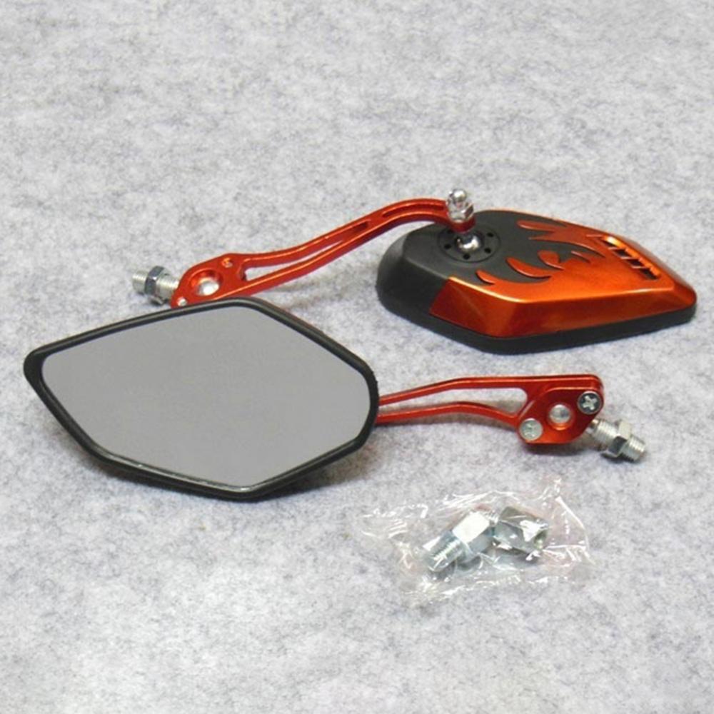 2Stck/einstellen 360 Grad Drehung Universal- Motorrad Rückspiegel Motorrad Rolle Rückansicht Seiten Zurück Spiegel 8 / 10mm