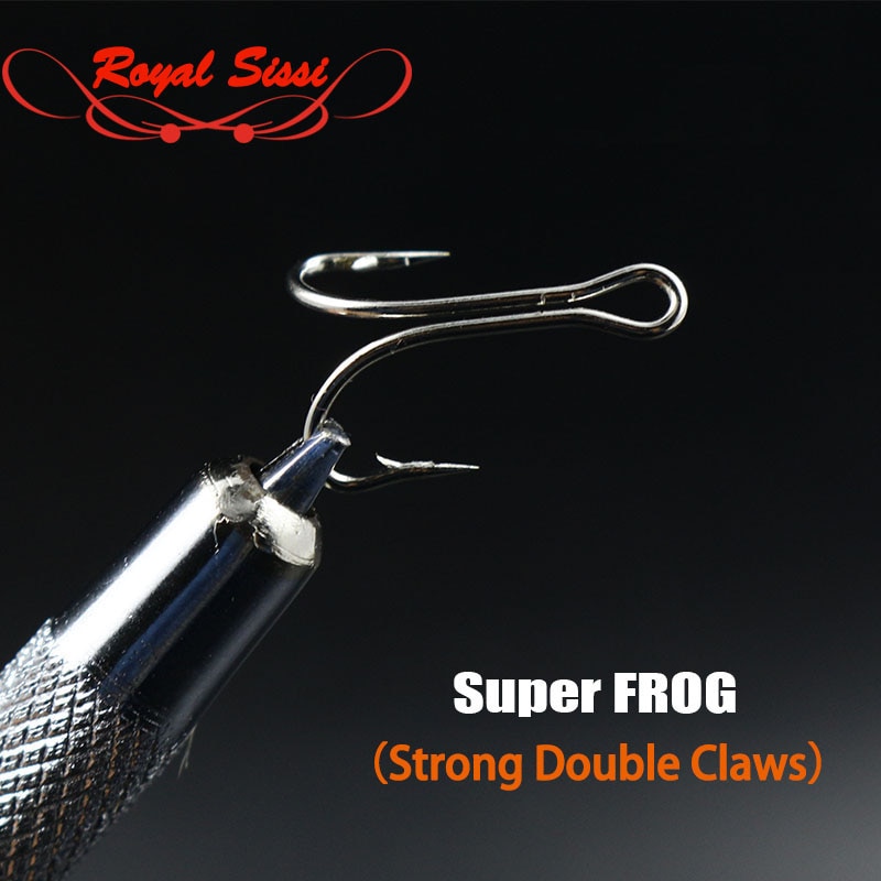 20 Pcs/Pack Strong Double Claws Salmon Fly Tying Hooks High Carbon Super Frog Duplex fly Hook 2#4#6# saltwater fly fishing hooks
