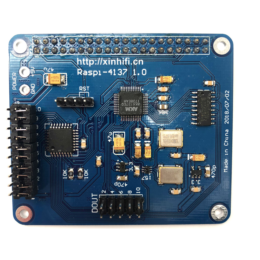 Lusya Raspi-4137 Raspberry Pi Digital Broadcasting Network Player Supports 32bit 384K DSD256 F5-011