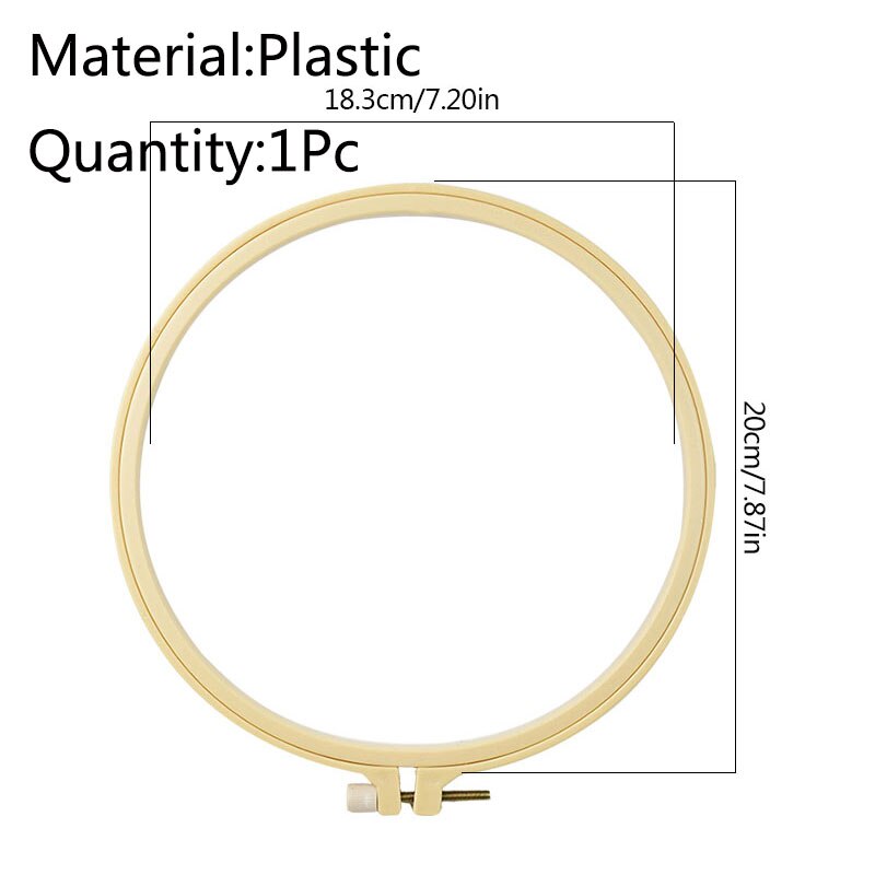 Multi-Size Plastic Embroidery Cross Stitch Hoop Embroidery Hoop Ring Frame DIY Craft Sewing Tools 1Pcs: P05