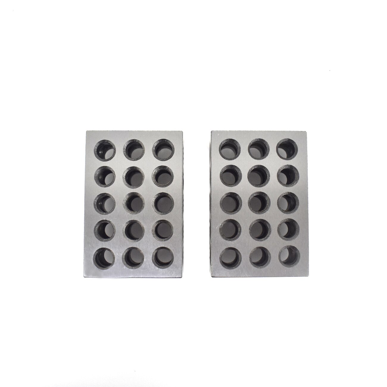 Pouvoir 1 PAIR 123 BLOCKS 1-2-3 ULTRA PRECISION .0002 HARDENED 23 HOLES 0.0002"