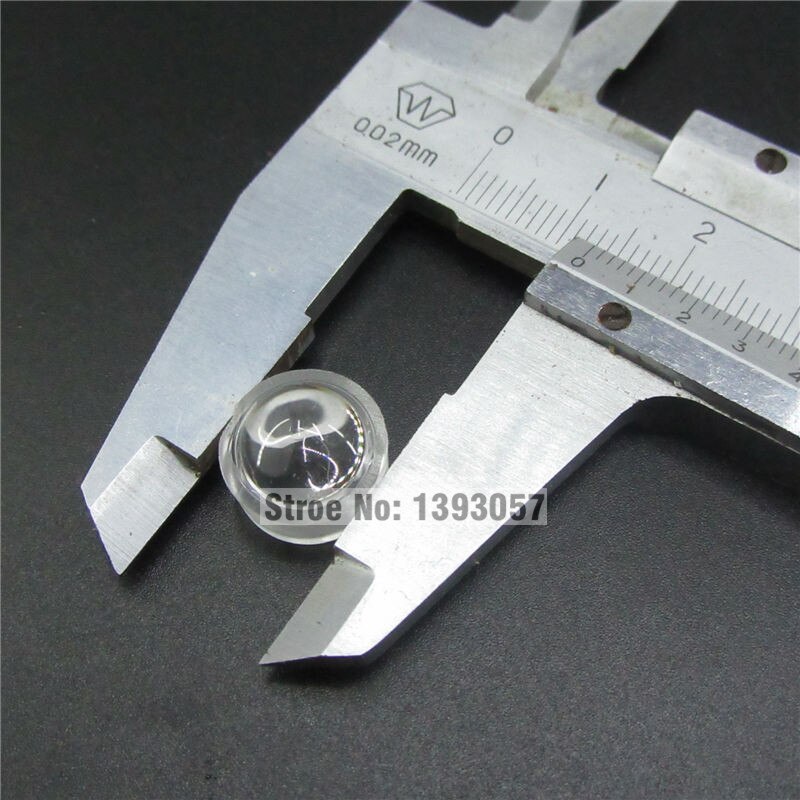 100pcs/lot 13mm LED mini Lens 15 30 45 60 90 100Degree Needn't Holder 1W 3W synthetical IR LED Power lenses Reflector Collimator