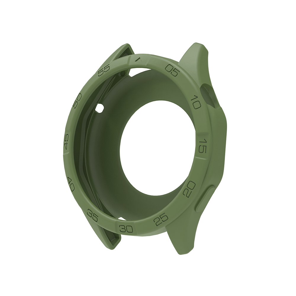 Silikonerem til huawei watch  gt4 gt5 46mm udskiftningsurrem + beskyttende etui: Sølv