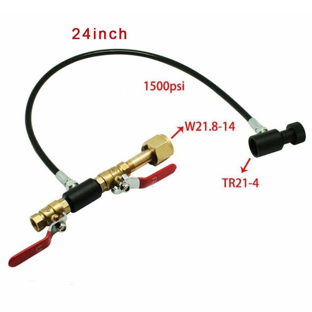 Für SodaStream CO2 Panzer/Zylinder Nachfüllung Bahnhof Füllung Adapter Mit Stecker Schlauch Adapter W 21,8-14 465mm GS96901 GS96902