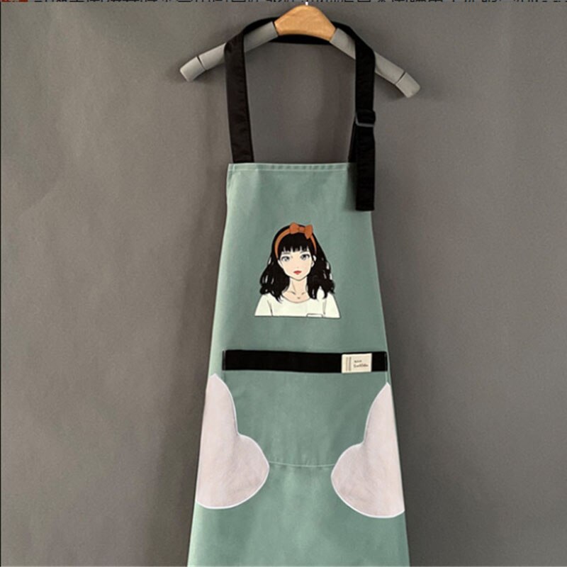 Kampaamo työassistentti työvaatteet parturi kampaaja värjäys vain vedenpitävä naisten vaatteet hiukset esiliina keittiö ravintola