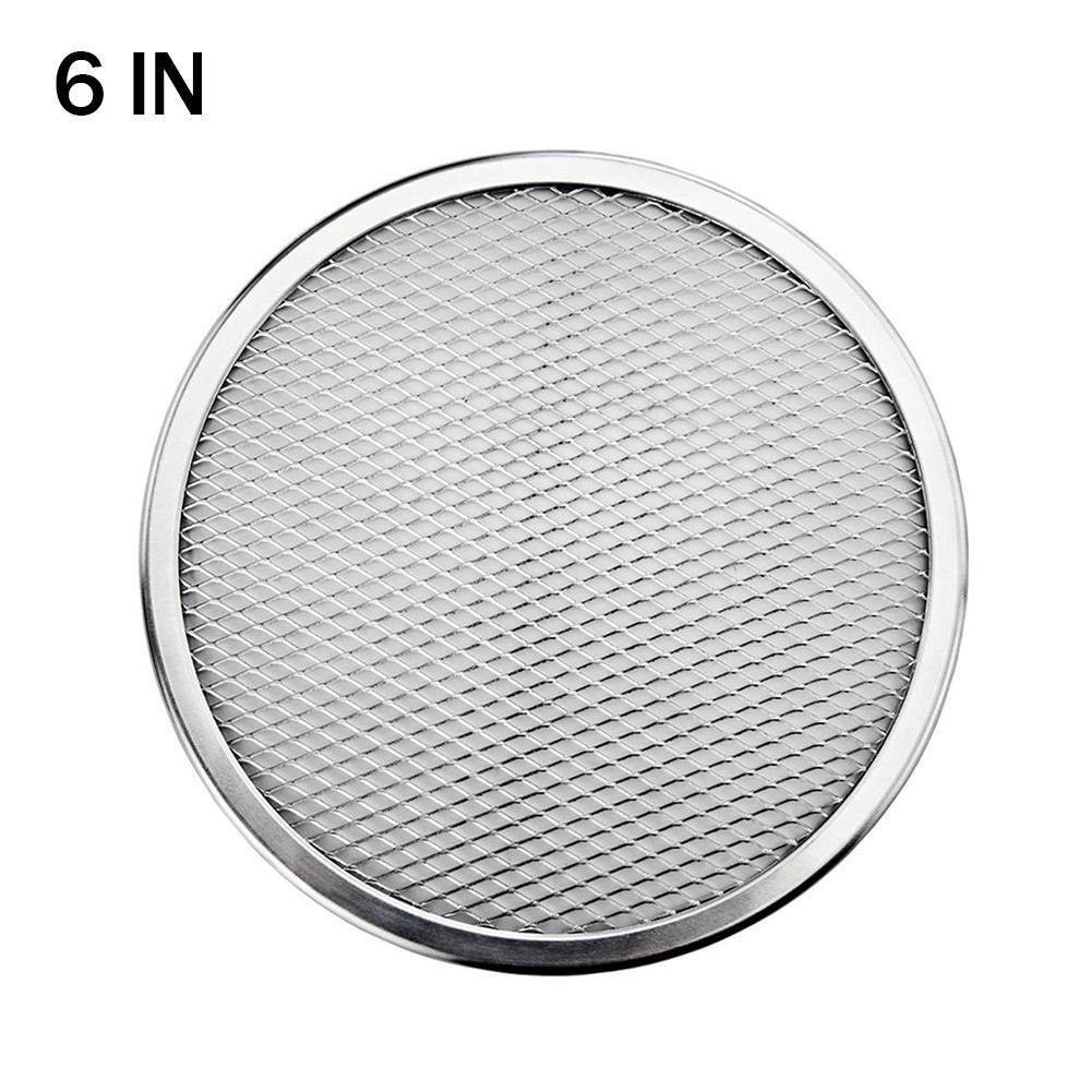 1pc fortykket pizzanet fad 6 tommer -10 tommer aluminium sigte pizza pizza tørring maske fad pizza bageform fad bagning