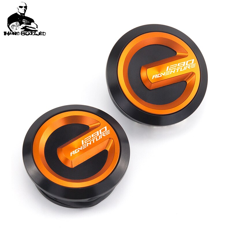 För ktm 1290 super duke  r 1190 1090 1050 1290 äventyr cnc aluminium motorcykelram hål täcklock lock propp dekor dekorativ keps: Svart orange 1290 adv