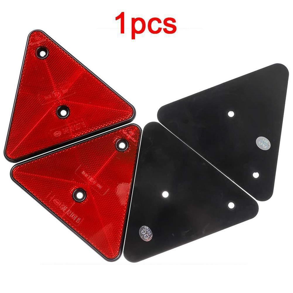 Triangle Reflector Red Reflective Triangular Safety Warning Reflectors For Trailer RV Camper Caravan Truck Tractor Boat Lorry