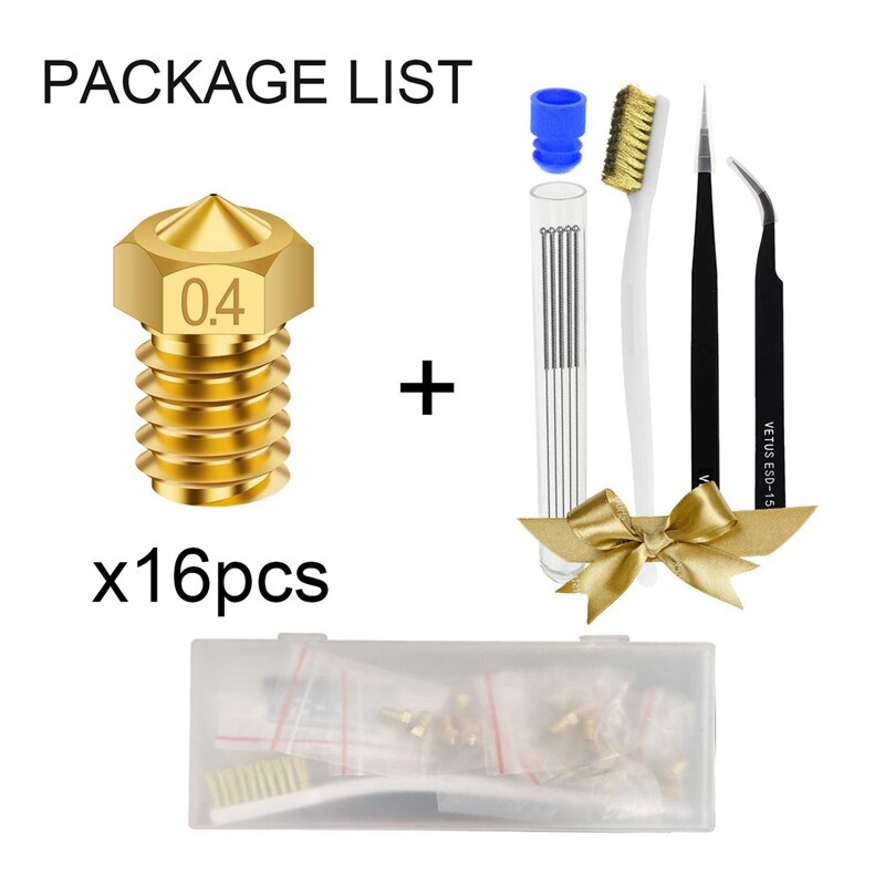 ! M6 3D Nozzle Extruder Print Head For E3D V5-V6 Extruder 3D Printer