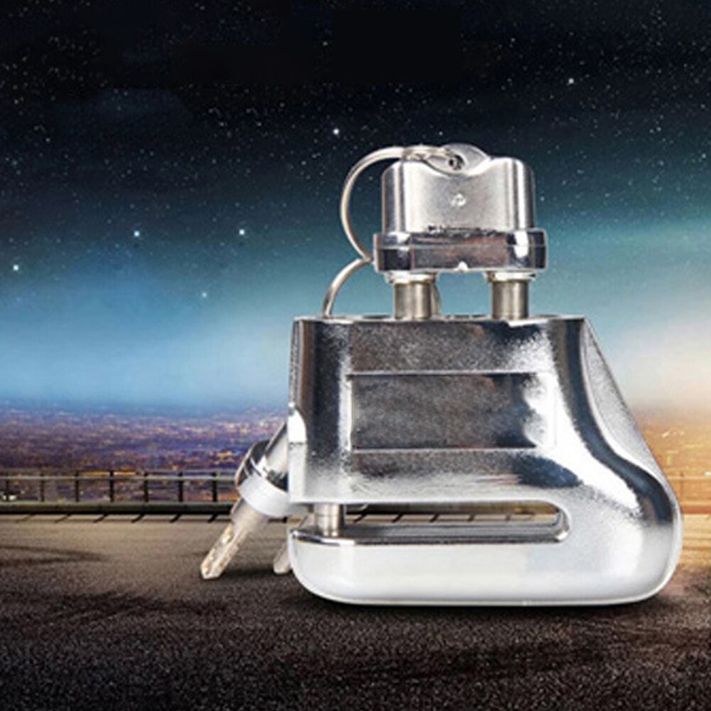 Verrou de sécurité pratique pour moto avec frein à disque, cadenas antivol, clé universelle robuste pour Scooter