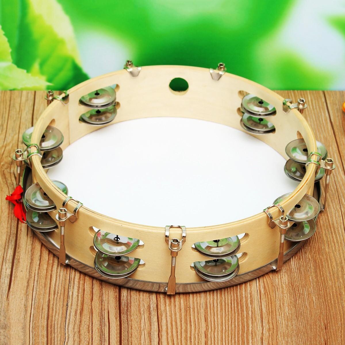 8 "/10" Capoeira Lederen Pandeiro Drum Muziekinstrumenten Tamboerijn Percussie Membranophone voor Muziek Liefhebbers