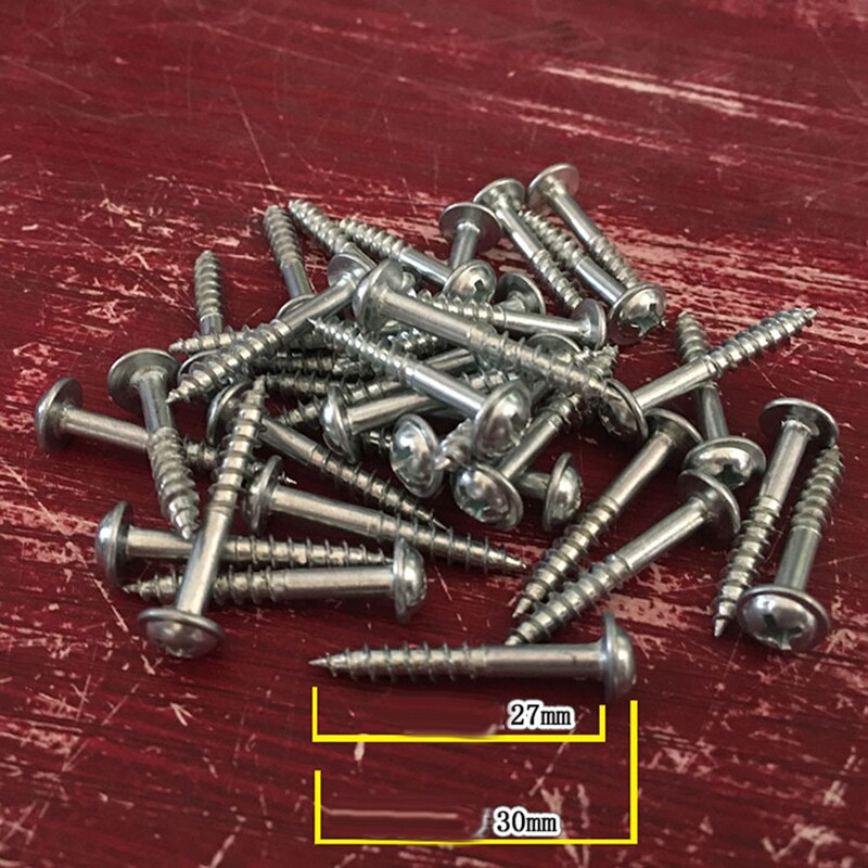 Kit de tornillos de rosca automática para herramienta de Proyecto de carpintería, ST-27, agujero de bolsillo, sistema de plantilla Kreg, piezas para madera de 16 ~ 22mm de grosor, 100 Uds.