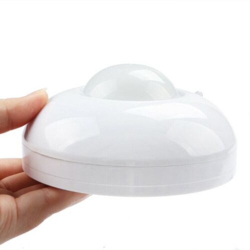 Adjustable Detection Distance 360° Sensor Low Power PIR Human Body Infrared Sensor 220-240V Round Ceiling Sensor
